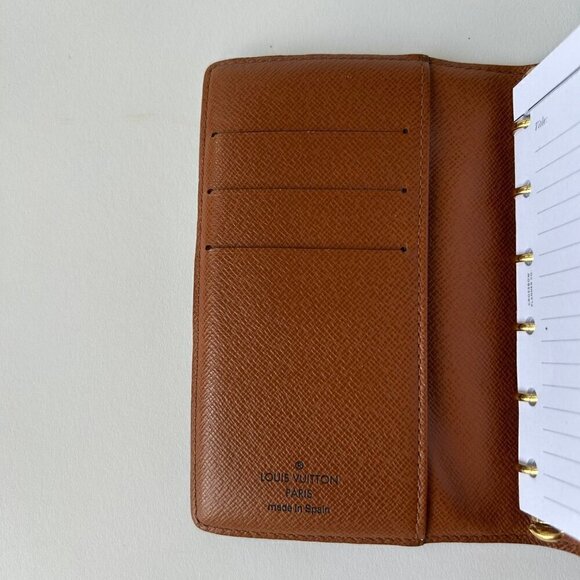 LOUIS VUITTON SMALL RING MONOGRAM AGENDA - Picture 6 of 7